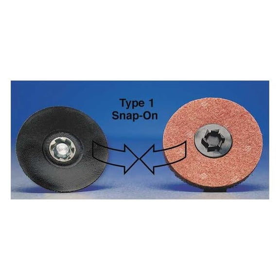 Merit Quick-Change Disc,1 1/2 in Dia,TP,PK100 69957399765