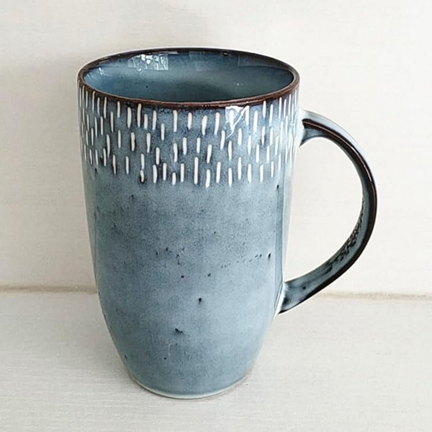 Meritage Jasper 6 Piece 22 Ounce Stoneware Tall Latte Cup Set in