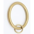 thumbnail image 1 of Meriville  1.5-Inch Inner Diameter Metal Curtain Rings with Eyelets Gold - Set  of 14, 1 of 5