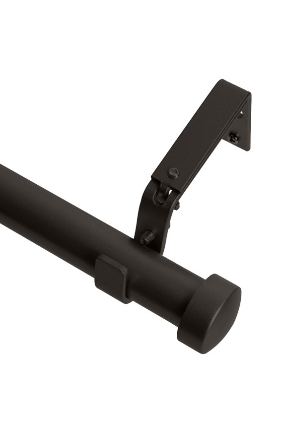 1-Inch Diameter End Cap Single Window Treatment Curtain Rod, 48-Inch to 84-Inch, Oil-Rubbed Bronze