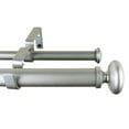 thumbnail image 1 of Meriville 1-Inch Diameter Prima Telescoping Double Window Treatment Curtain Rod, 84-Inch to 120-Inch, Pewter, 1 of 1