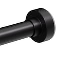 thumbnail image 1 of Meriville 1-inch Diameter Metal Spring Tension Rod, Adjustable 34-82, Black, 1 of 5