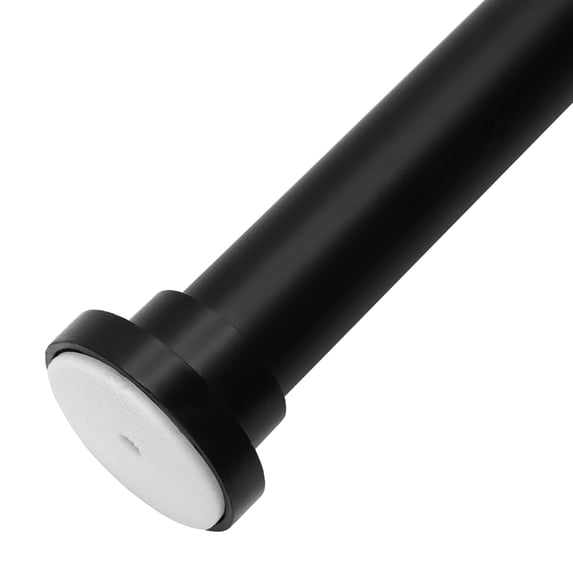 Meriville 1-inch Diameter Metal Tension Rod, Adjustable 42-72, Black