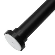 Meriville 1-inch Diameter Metal Tension Rod, Adjustable 52-90, Black