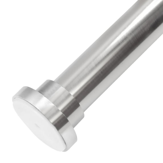 Meriville 1-inch Diameter Metal Tension Rod, Adjustable 52-90, Satin Nickel