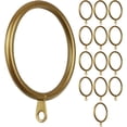 thumbnail image 1 of MERIVILLE Curtain Rings with Eyelets, Set of 14, 1.5" Inner Diameter, Fits Up to 1 1/4" Rod, Gold, 1 of 2