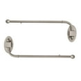thumbnail image 1 of Meriville 24"-38" Swing Arm Curtain Rod, 3/4" Diameter, Pewter, 2 pieces, 1 of 7