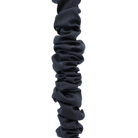 Meriville Linen Fabric Chandelier Chain Cord Cover with Velcro Closure, 5 ft Length, Black