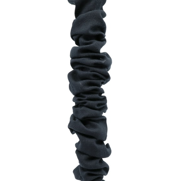 Meriville 5 Foot Linen Fabric Chandelier Chain Cord Cover with Velcro Closure, Black…