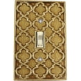 thumbnail image 1 of Meriville Moroccan 1 Toggle Wallplate, Single Switch Electrical Cover Plate, Antique Gold, 1 of 1