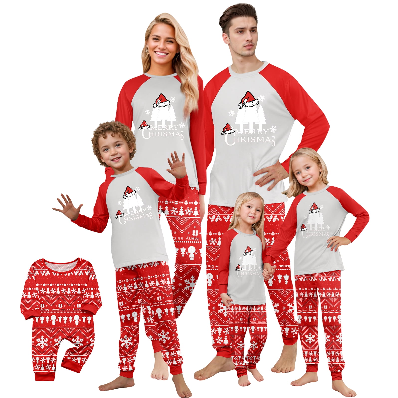 Meriwond Family Christmas Pjs Family Christmas Matching Sets Holiday ...