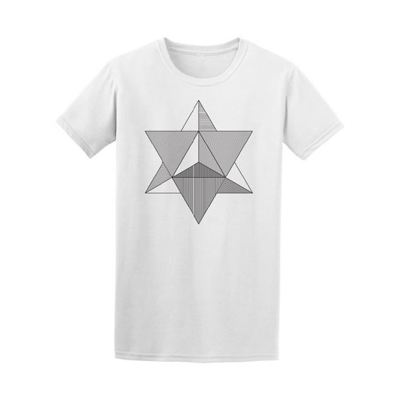 Merkaba Geometric Triangle T-Shirt Men -Image by Shutterstock, Male Medium