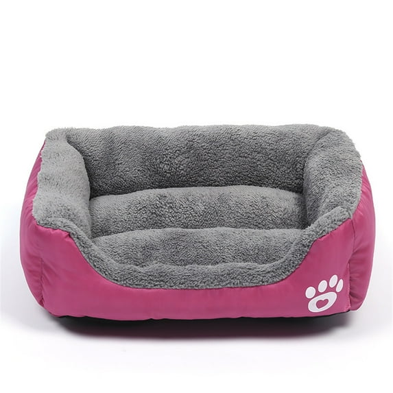 Merkaren Large Orthopedic Dog Bed with Anti-Slip Bottom, Solid Gray