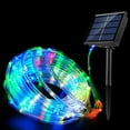 thumbnail image 1 of Merkaren Solar Rope Lights 33Ft 100 LEDs Solar Rope Lights Outdoor Waterproof Led Multicolor Fairy Lights for Outside Fence Yard Christmas Decor Landscape Lighting, 1 of 7