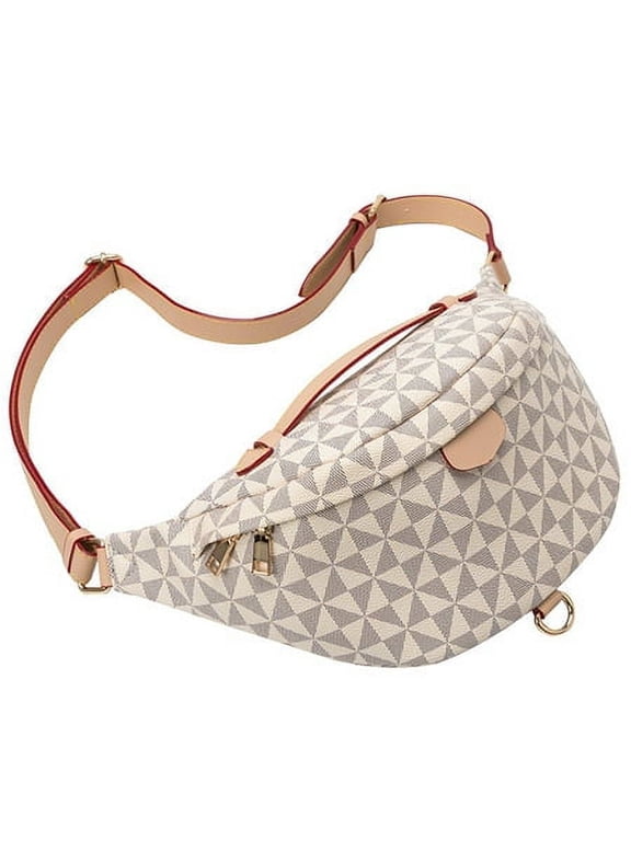 Women Waterproof Shoulder Satchel Ladies PU Leather Bum Handbag Fashion Daily Sports Crossbody Fanny Pack