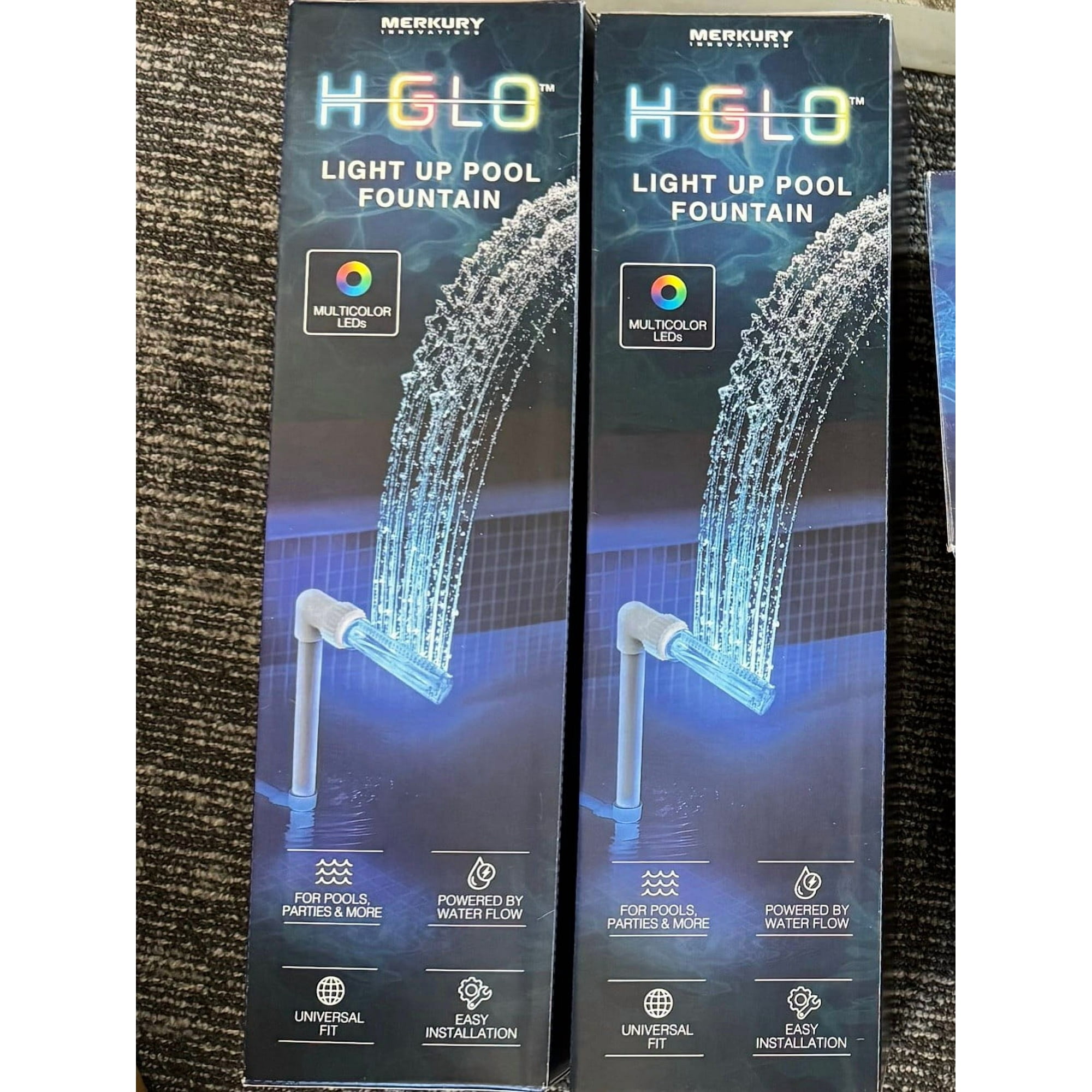 Merkury Innovations H-GLO Pool Fountain with Multicolor LED Light