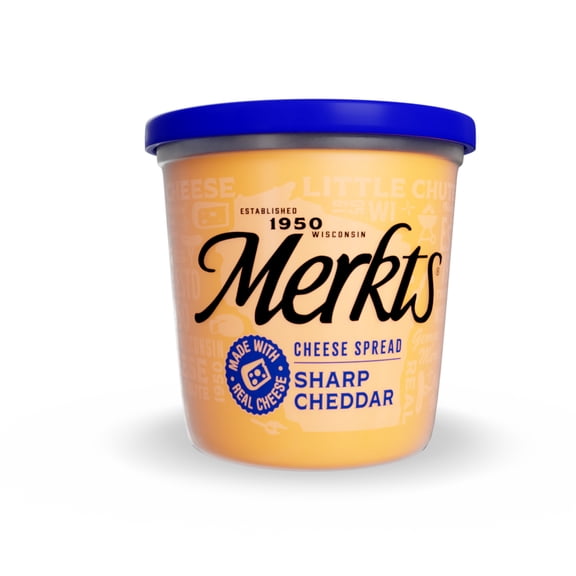 Merkts Sharp Cheddar Spreadable Cheese Cup, 12.9 oz Tub