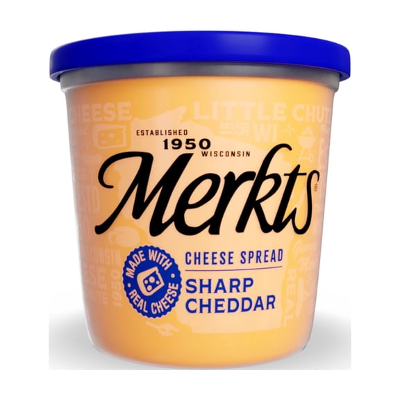 Merkts Sharp Cheddar Spreadable Cheese Cup, 12.9 oz Tub
