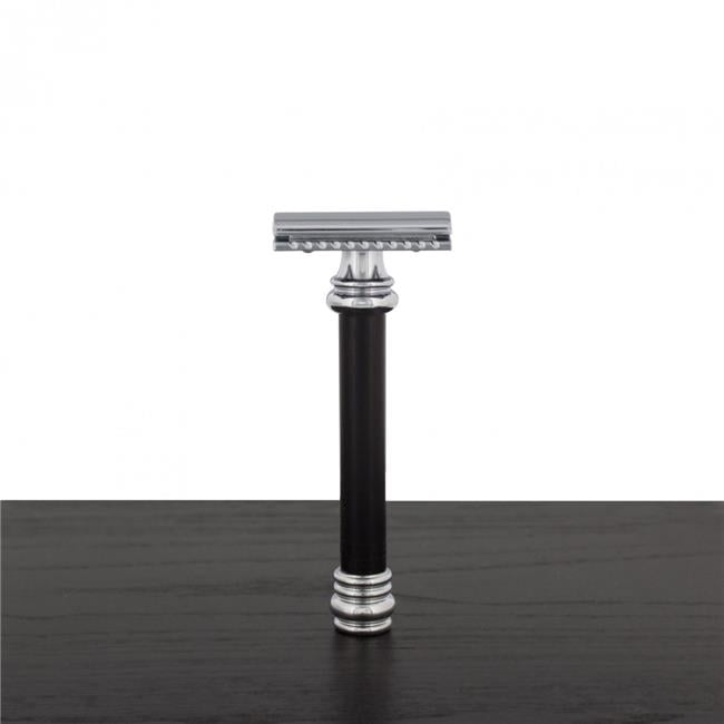 Merkur Black Handle 38 HD Barber Pole Safety Razor (38BLK)