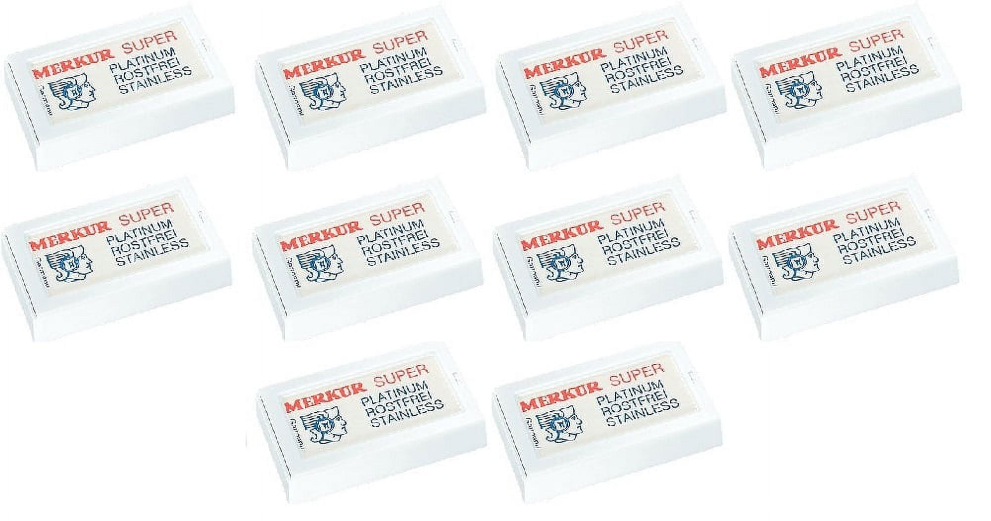 Merkur Double Edge Safety Razor Blades, 10 ct. (Pack of 10) + Beyond BodiHeat Patch, 1 Ct