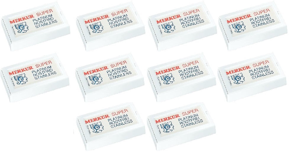 Merkur Double Edge Safety Razor Blades, 10 ct. (Pack of 10)