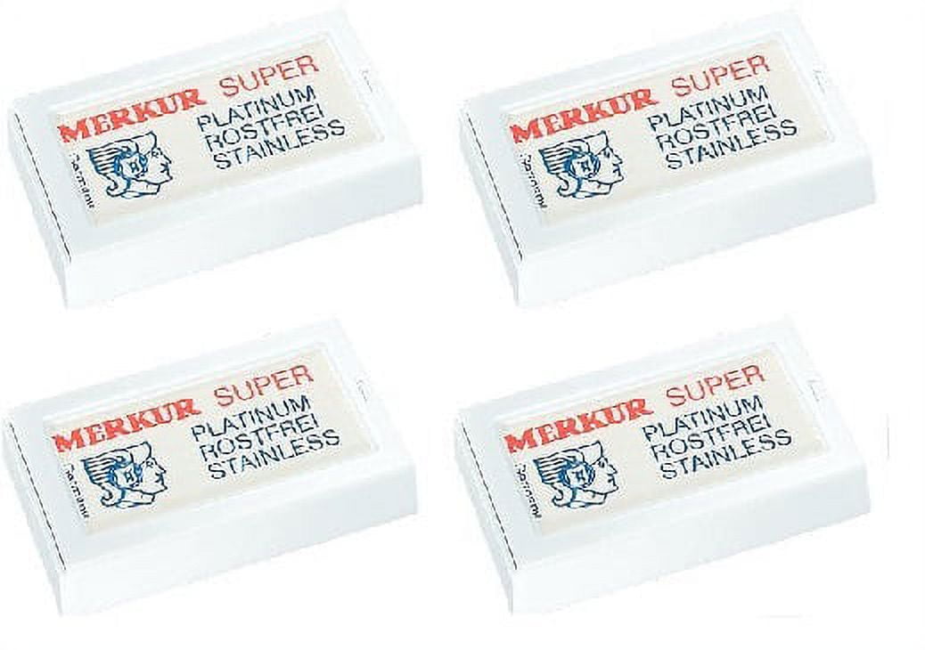 Merkur Double Edge Safety Razor Blades, 10 ct. (Pack of 4)