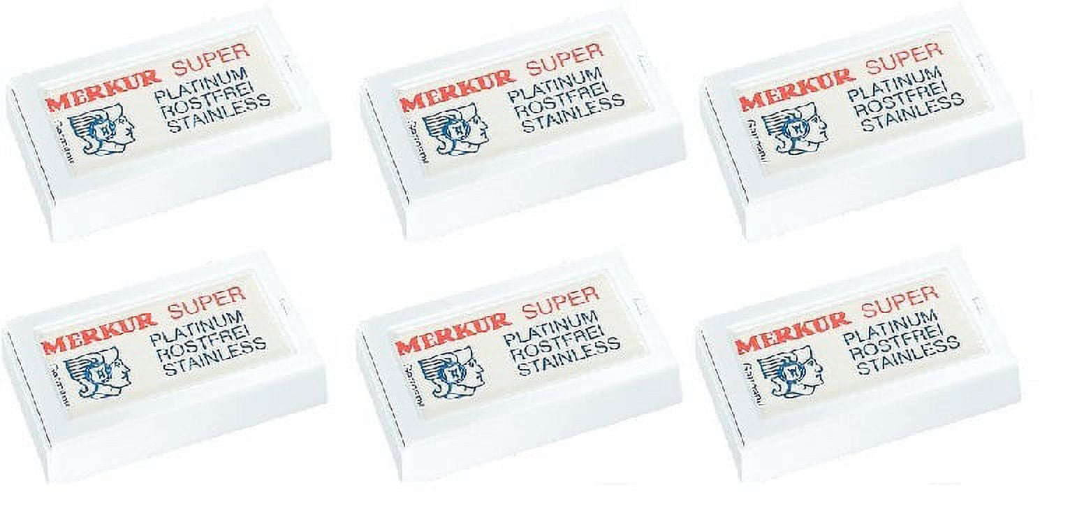 Merkur Double Edge Safety Razor Blades, 10 ct. (Pack of 6)