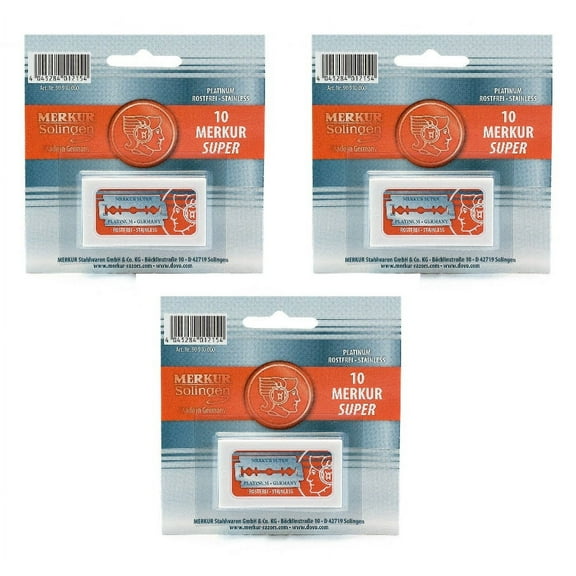 Merkur Double Edge Safety Razor Blades - 30 Ct.
