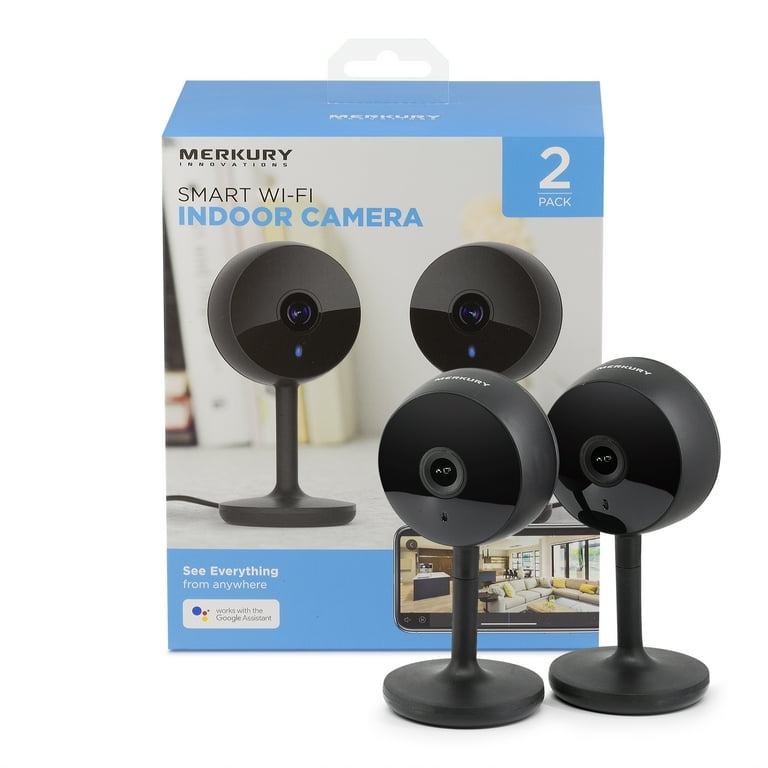 Merkury Innovations 1080p HD Smart Wi-Fi Security Camera ( 2-Pack