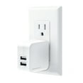 thumbnail image 1 of Merkury Innovations 3.4 Amp 2 USB Wall Charger, White, 1 of 10