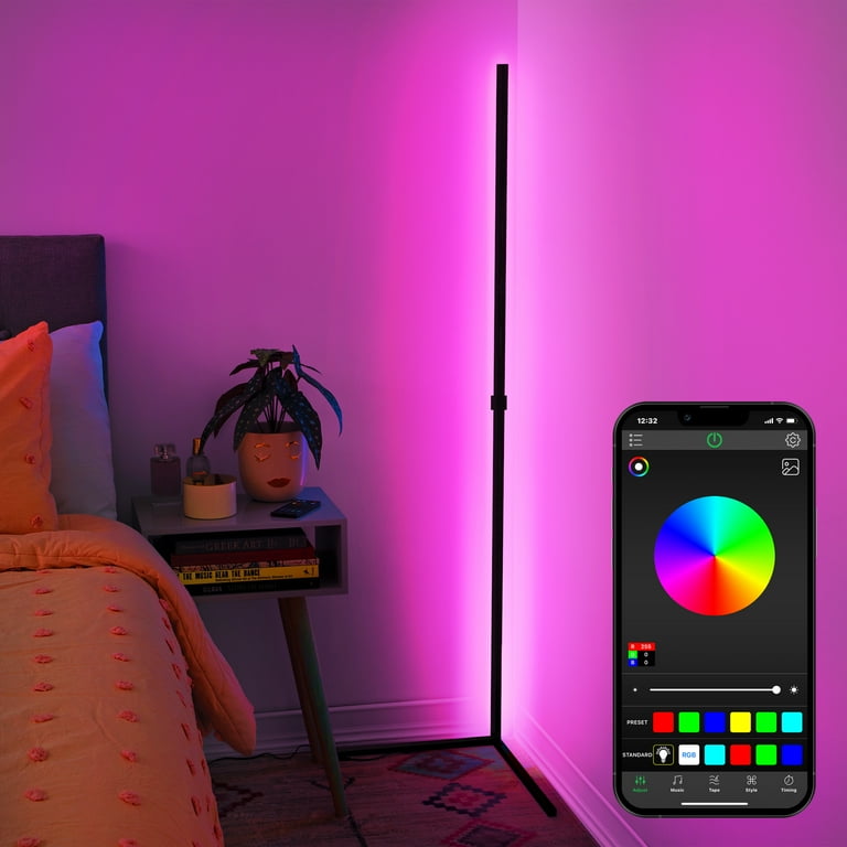 Multicolor corner lamp shop