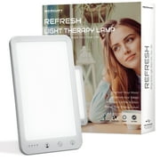 Merkury Innovations Refresh Light Therapy Lamp - Improve Sleep - Boost Mood - Increase Energy - Enhance Focus - 100% UV Free - Balance Your Circadian Rhythm