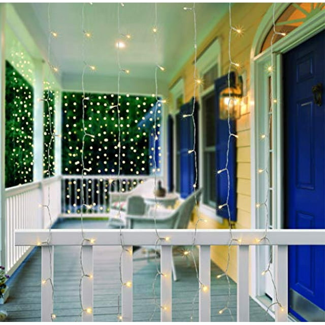 Merkury Innovations Solar Powered Cascading Curtain Lights