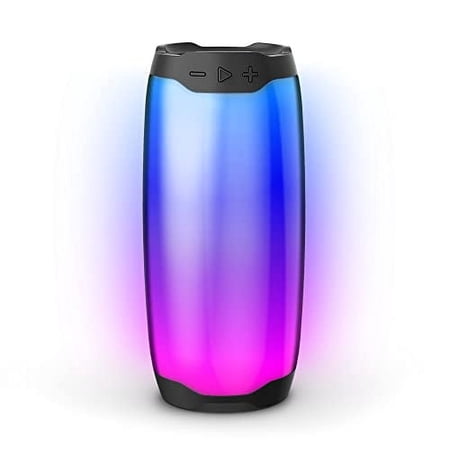 Merkury Innovations Thrill Bluetooth Speaker, Battery Powered, Color Changing, Weatherproof