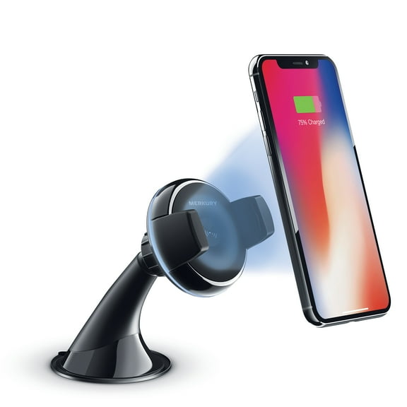 Merkury Wireless Charger POWER MOUNT for Windshield and Dashboard
