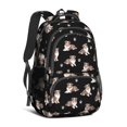 thumbnail image 1 of Merle Australian Shepherd and Dog Paw Cute School Backpack Bag with Padded Back and Adjustable Shoulder Straps 16.9 X 12.6 X 5.9 Inches, 1 of 5