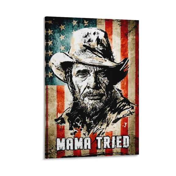 Merle Haggard Canvas Poster Artworks Canvas Poster Room Aesthetic Wall Art Prints Home Modern Decor Gifts 16x24inch(40x60cm)