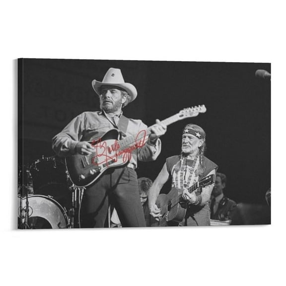 Merle Haggard Canvas Poster Print Photo Art Painting Canvas Poster Home Decorative Bedroom Modern Decor Posters Gifts 12x18inch(30x45cm)