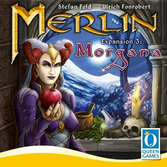 Merlin 3rd Expansion Morgana Witchcraft Fantasy Resources Board Game Queen Games QNG20303