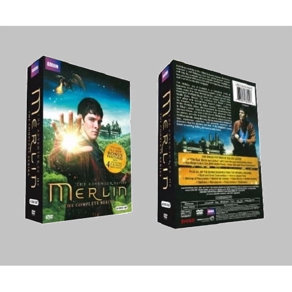 Merlin: The Complete Series Seasons 1-5 (DVD, 2014, 24-Disc Set) Free Shipping!