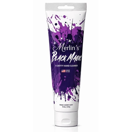 Merlin's Black Magic Hand Cleaner, Heavy Duty, Gritty, Hand Soap, 9oz