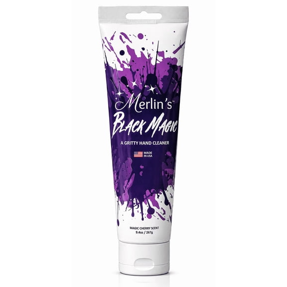 Merlin's Black Magic Hand Cleaner, Heavy Duty, Gritty, Hand Soap, 9oz