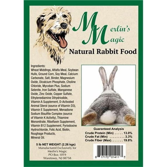 Merlins Magic MM01411 Natural Blends Rabbit, 5 lbs
