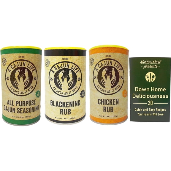 All Purpose Seasoning, Chicken Rub, Blackening, Seasoning Rub 3 Flavors (1) Each: MerlinsMart Zine | A Cajun Life