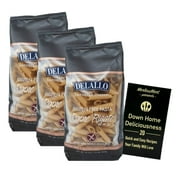 DeLallo Gluten Free Pasta | Made with Whole Grain Rice | Penne Rigate No. 36 (12 Ounces) | 3 Count + MerlinsMart Zine