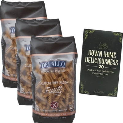 DeLallo Gluten Free Whole Grain Rice Pasta | Fusilli No. 27 | 12 oz | 3-Pack | MerlinsMart Zine