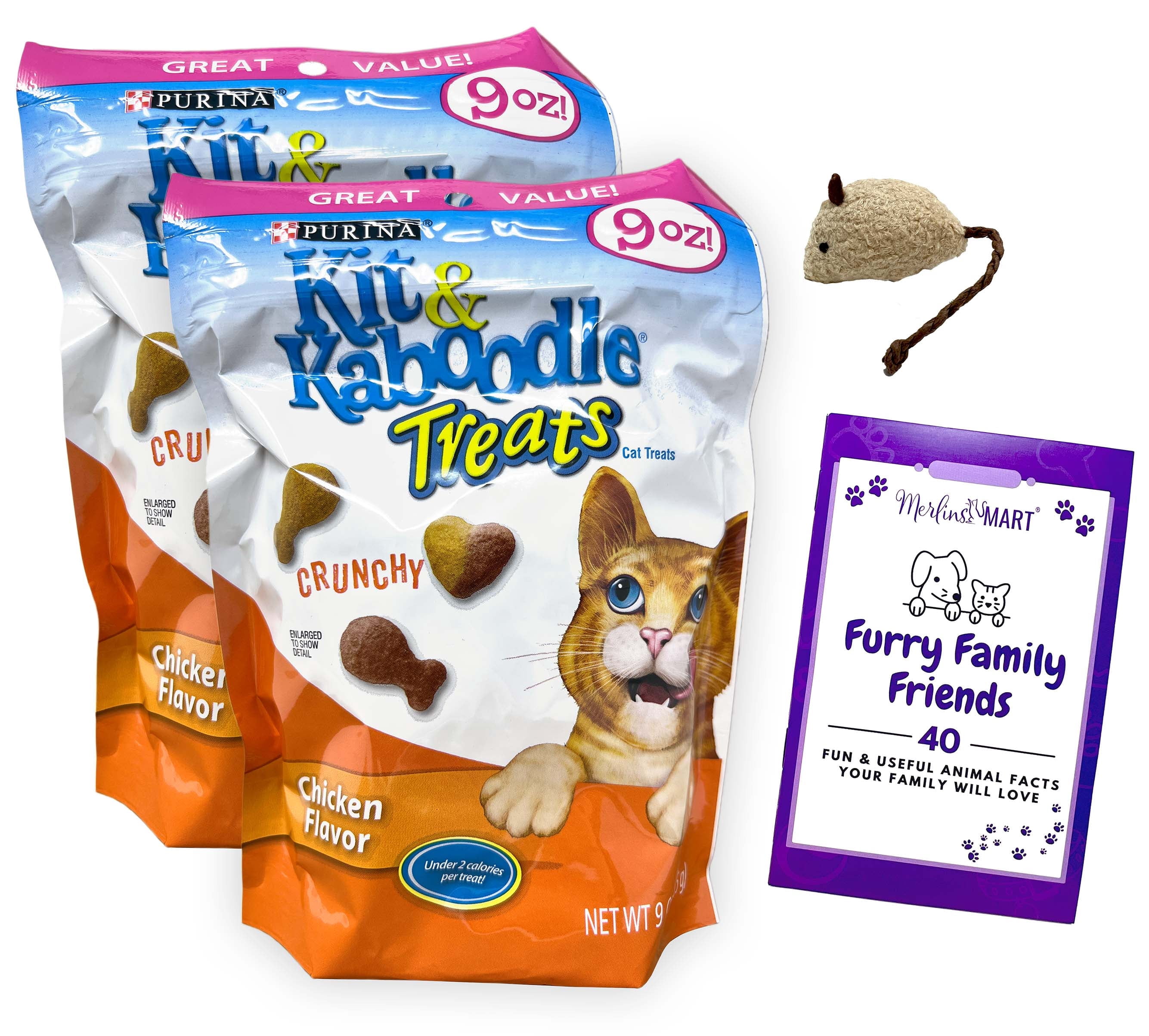 Kit and Kaboodle Crunchy Chicken Cat Treats - 2 Count | MerlinsMart Zine | Catnip Toy