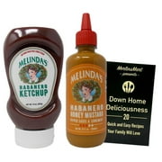 Melinda's Habanero Honey Mustard Pepper Sauce and Habanero Ketchup (12-14 Ounces) + MerlinsMart Zine