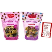 Miss Jones Baking Co Gluten Free Cookie Mix 2 Flavor (1) each: Chocolate Chip Cookie, Monster Cookie (13 Ounces) + MerlinsMart Zine
