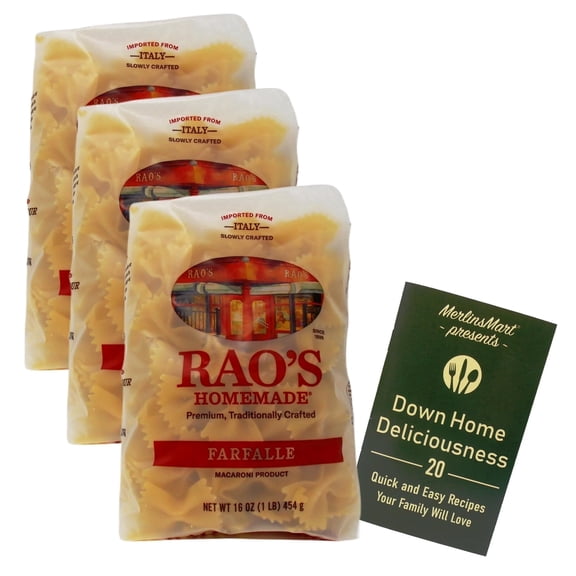 Rao's Homemade Imported Italian Pasta - Farfalle Bowtie - 3 Pack | MerlinsMart Zine